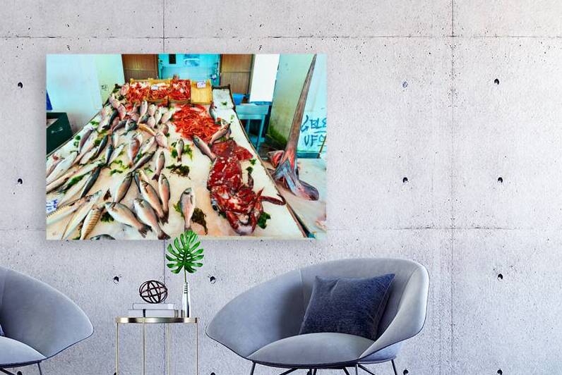 Fish and seafood for sale at Vucciria Market in Palermo Sicily by Marco Brivio