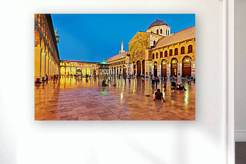 Visit to Umayyad Mosque at night in Damascus Syria by Marco Brivio