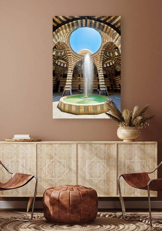 Visitors explore Khan Asad Pasha Caravanserai in Damascus Syri by Marco Brivio