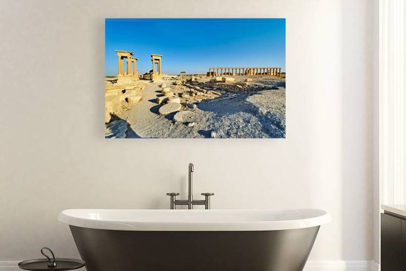 Visit to Palmyra in Syria shows the ancient tetrapylon and colon by Marco Brivio