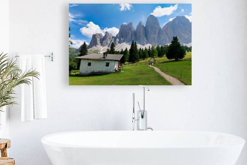 Panorama of Dolomites in Val di Funes South Tyrol Italy by Marco Brivio