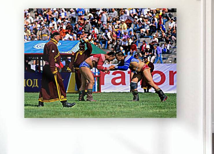 Naadam festival wrestling competition in Ulaanbaatar Mongolia by Marco Brivio