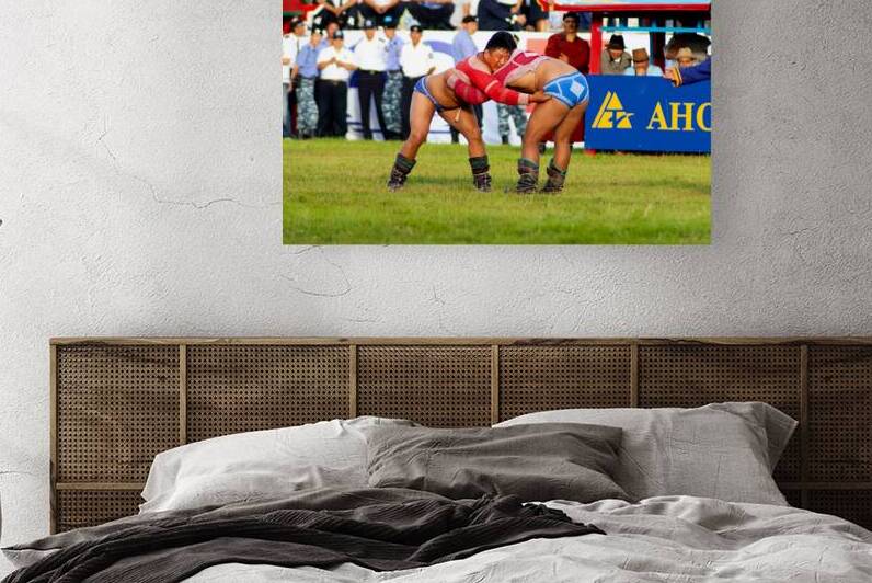 Wrestling games at Naadam festival in Ulaanbaatar Mongolia by Marco Brivio