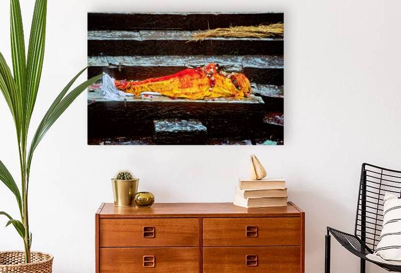 Cremation ritual at Pashupatinath temple in Kathmandu Nepal by Marco Brivio