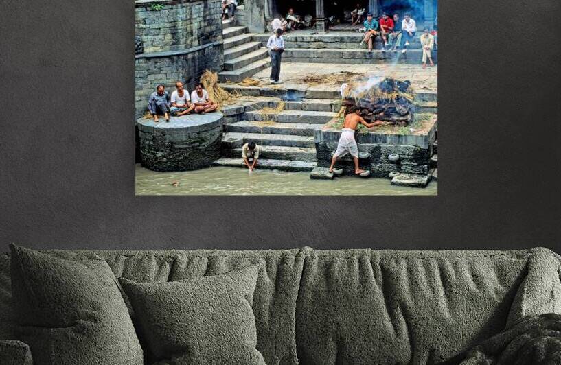 Cremation ritual at Pashupatinath in Kathmandu Nepal by Marco Brivio