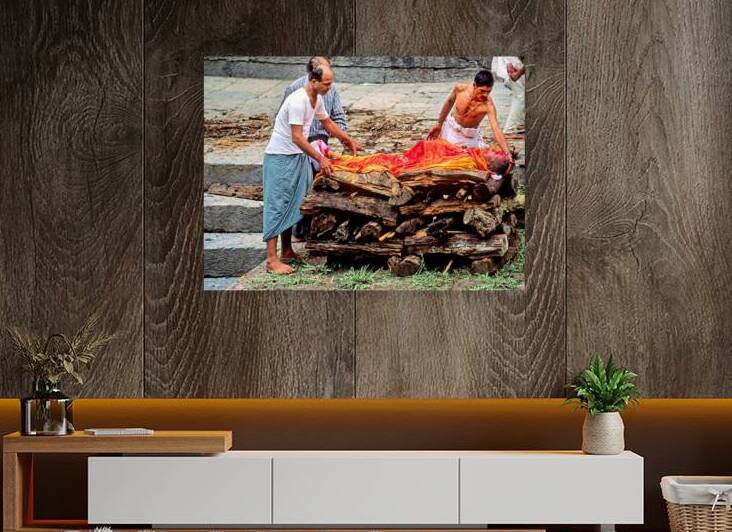 Cremation ceremony in Pashupatinath Kathmandu Nepal by Marco Brivio