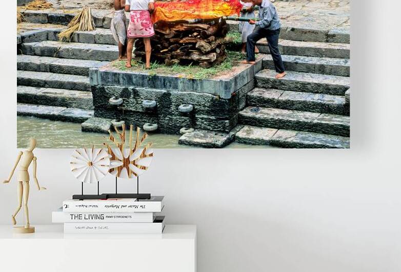 Cremation ceremony at Pashupatinath in Kathmandu Nepal by Marco Brivio