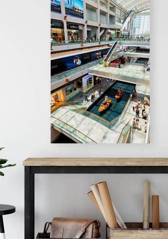 Shoppers explore stores at Marina Bay Sands Mall in Singapore by Marco Brivio