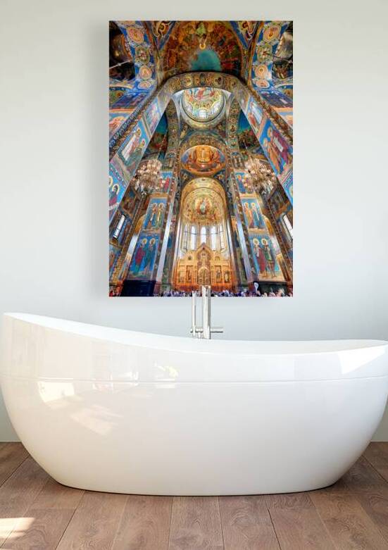 People explore the Church of the Savior on Spilled Blood in St by Marco Brivio