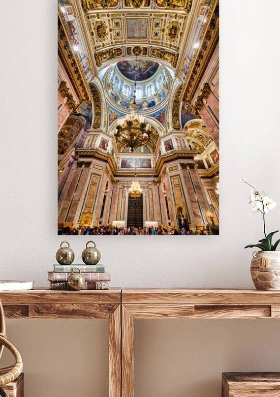 Visitors explore St. Isaacs Cathedral in St. Petersburg by Marco Brivio