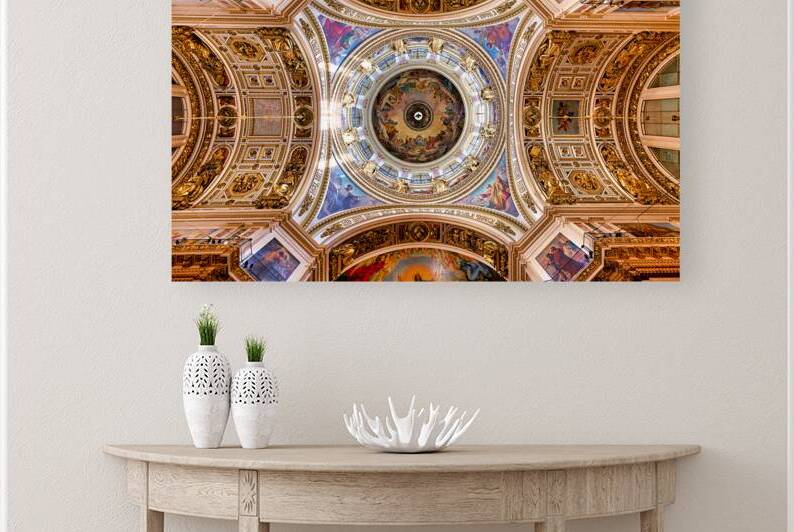 View of the ceiling at St. Isaacs Cathedral in Saint Petersburg by Marco Brivio