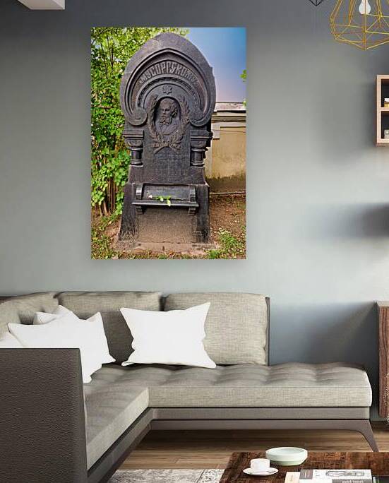 Grave of borodin in tikhvin cemetery saint petersburg by Marco Brivio