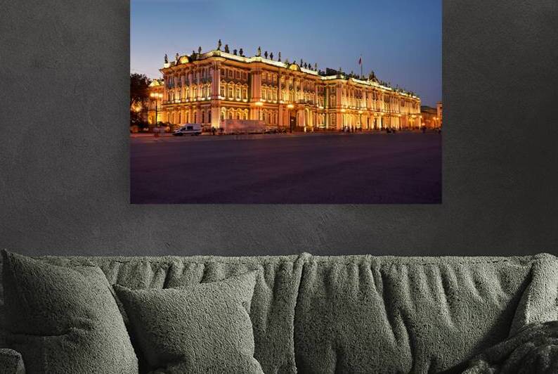 Admiralty Building at night in Saint Petersburg Russia by Marco Brivio