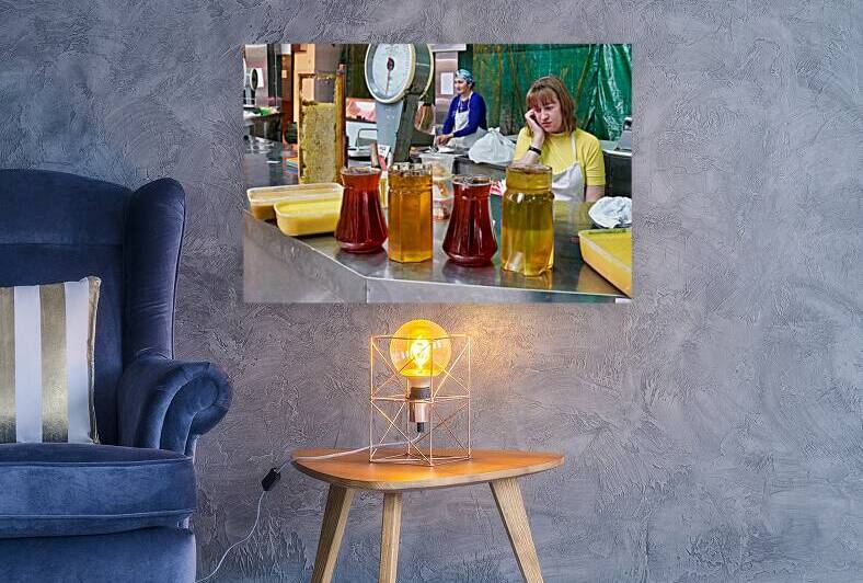 Honey products at Kuznechnyy Rynok Market in Saint Petersburg by Marco Brivio