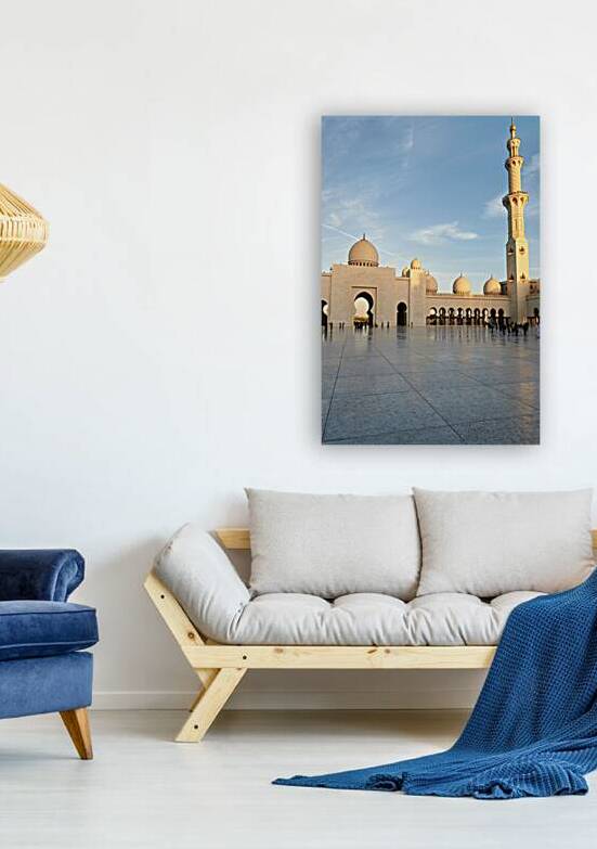 Visitors explore Sheikh Zayed Grand Mosque in Abu Dhabi by Marco Brivio
