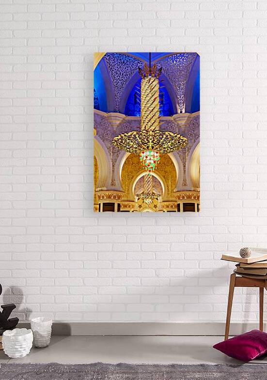 Light fixture in Sheikh Zayed Grand Mosque in Abu Dhabi by Marco Brivio