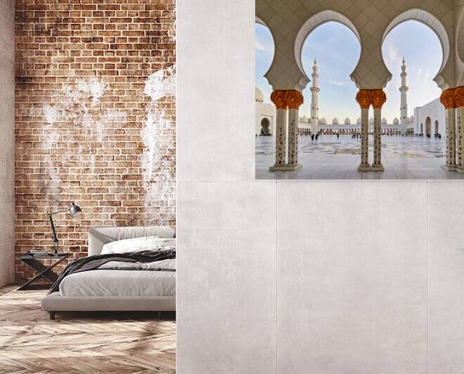 Sunset visitors at Sheikh Zayed Grand Mosque Abu Dhabi by Marco Brivio