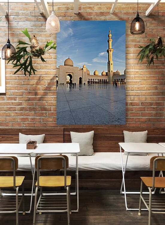 Visit to Sheikh Zayed Grand Mosque in Abu Dhabi at sunset by Marco Brivio