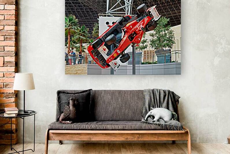 Ferrari car display at Abu Dhabi Ferrari World amusement park by Marco Brivio