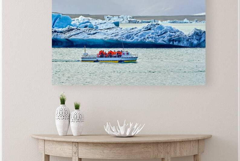 Boat trip across Jokulsarlon glacier lagoon in Iceland by Marco Brivio
