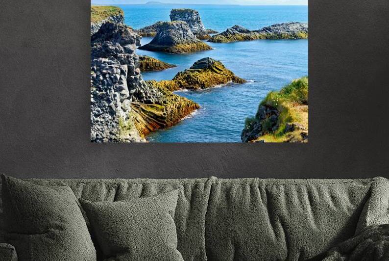 Arnarstapi cliffs show rocky coastline in Iceland by Marco Brivio