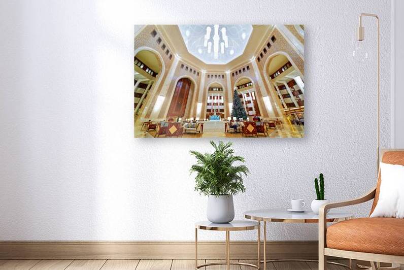 Lobby area of Al Bustan luxury hotel in Muscat Oman by Marco Brivio