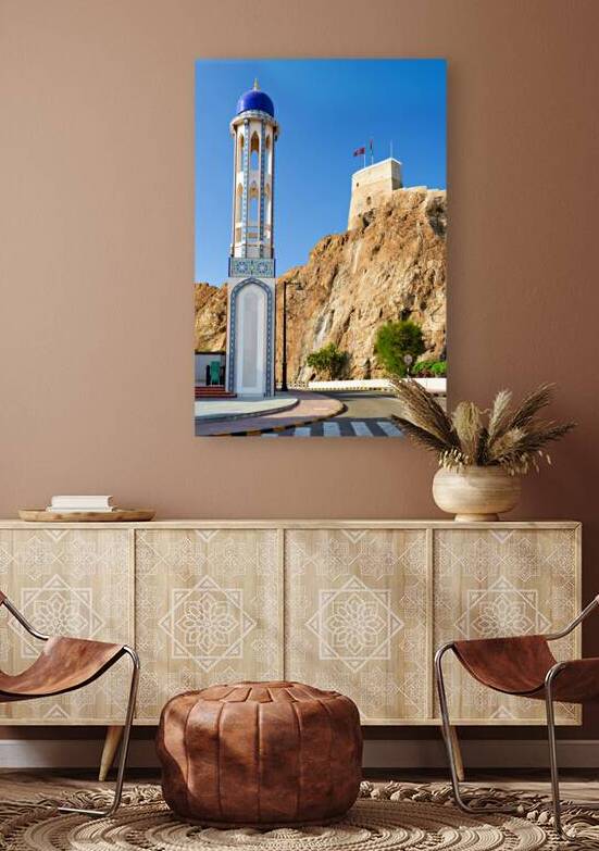 Visit to Al Khor mosque in Muscat Oman during bright day by Marco Brivio