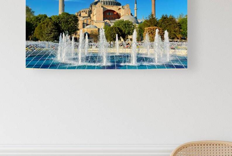 Hagia Sophia Grand Mosque stands tall in Istanbul Turkey by Marco Brivio