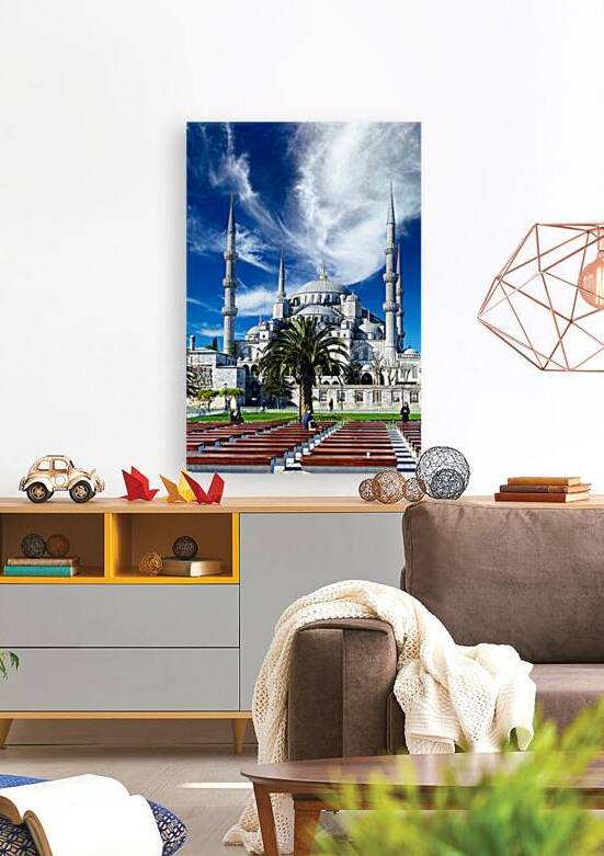 Visit to the Blue Mosque in Istanbul Turkey on a sunny day by Marco Brivio