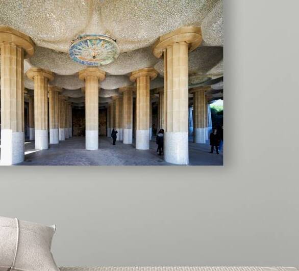 Columns and domes in Hypostyle Room at Park Guell by Marco Brivio