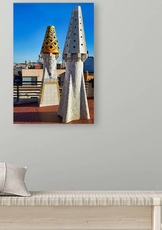 Exploring the rooftop of Palau Guell in Barcelona Spain by Marco Brivio