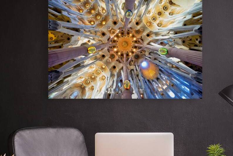 Unique view inside Basílica de la Sagrada Família in Barcelona by Marco Brivio