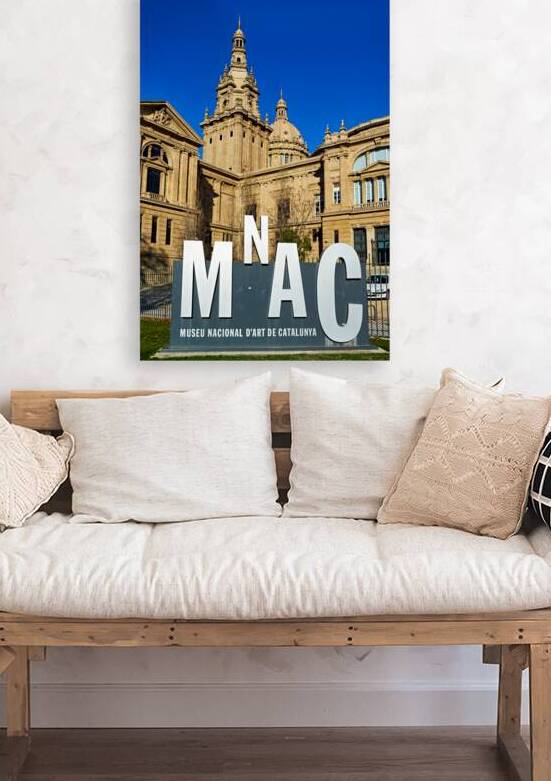 Museu Nacional dArt de Catalunya in Barcelona on a clear day by Marco Brivio