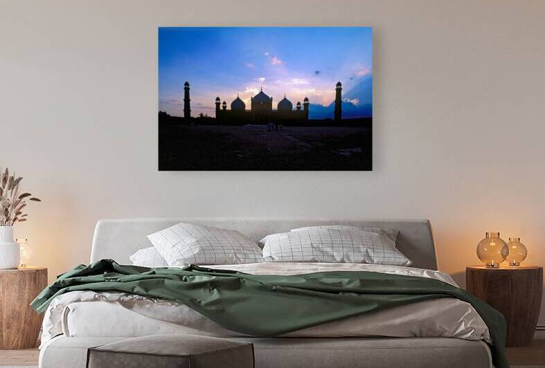 Sunset view of Badshahi Mosque in Lahore Pakistan by Marco Brivio