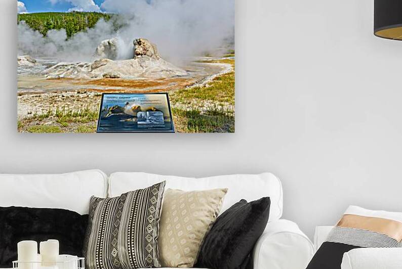 Grotto Geyser erupts in Yellowstone National Park by Marco Brivio