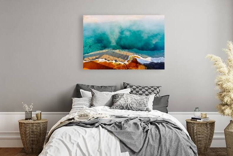 Exploring abyss pool in yellowstone national park by Marco Brivio