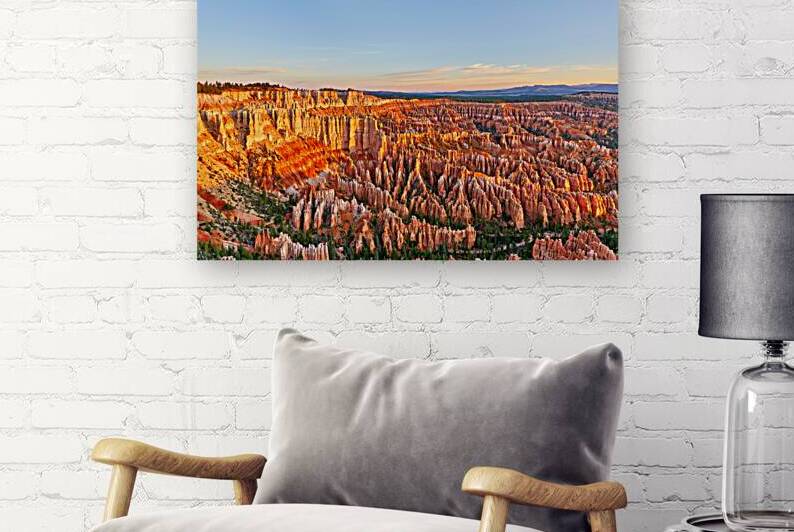 Bryce Point offers view of Bryce Canyon landscape at sunset by Marco Brivio