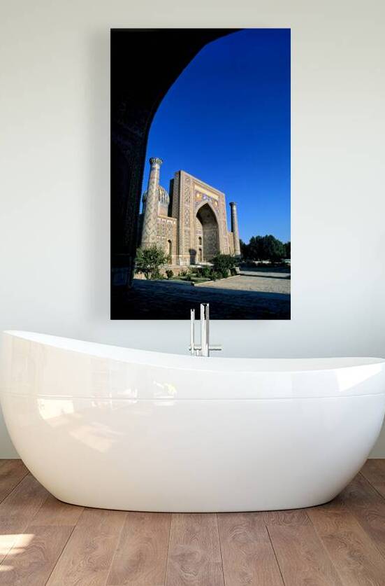 Exploring Khiva in Uzbekistan at a historic site by Marco Brivio