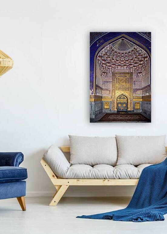 Details of a historic structure in Samarkand Uzbekistan by Marco Brivio