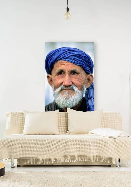 Portrait of an old man in Khiva Uzbekistan by Marco Brivio