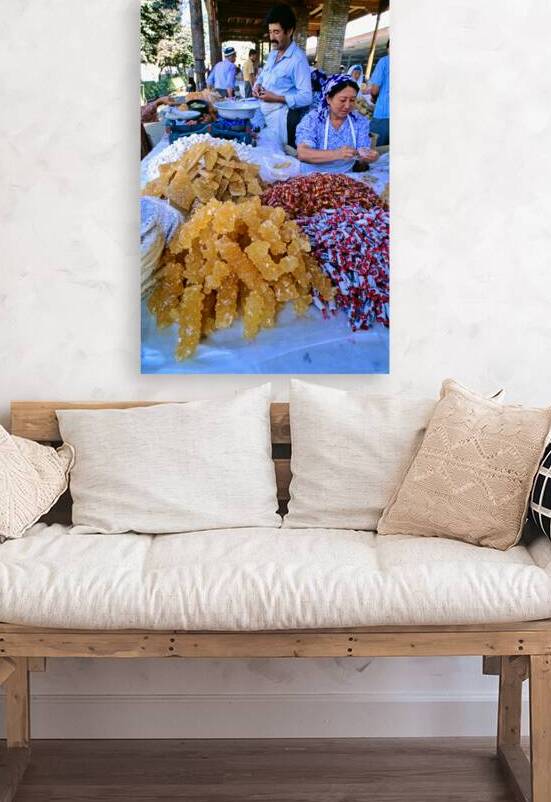 Cooks prepare sweets at a market in Samarkand Uzbekistan by Marco Brivio