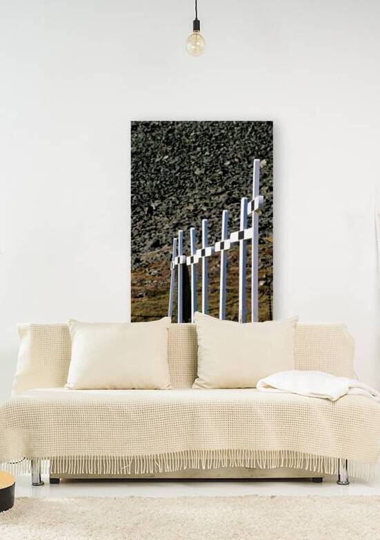 Crosses mark a cemetery in Longyearbyen Svalbard Archipelago by Marco Brivio