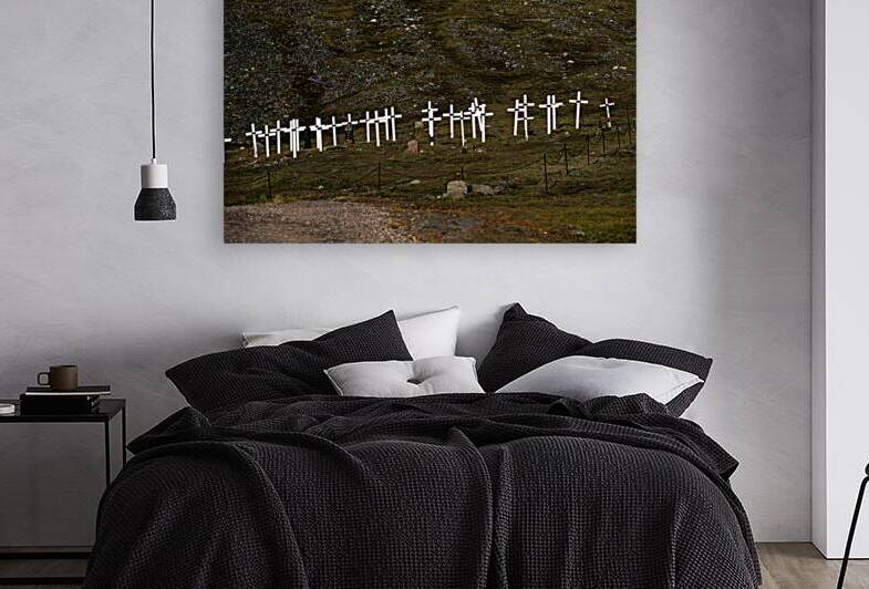 Crosses marking graves in Longyearbyen Svalbard Archipelago by Marco Brivio