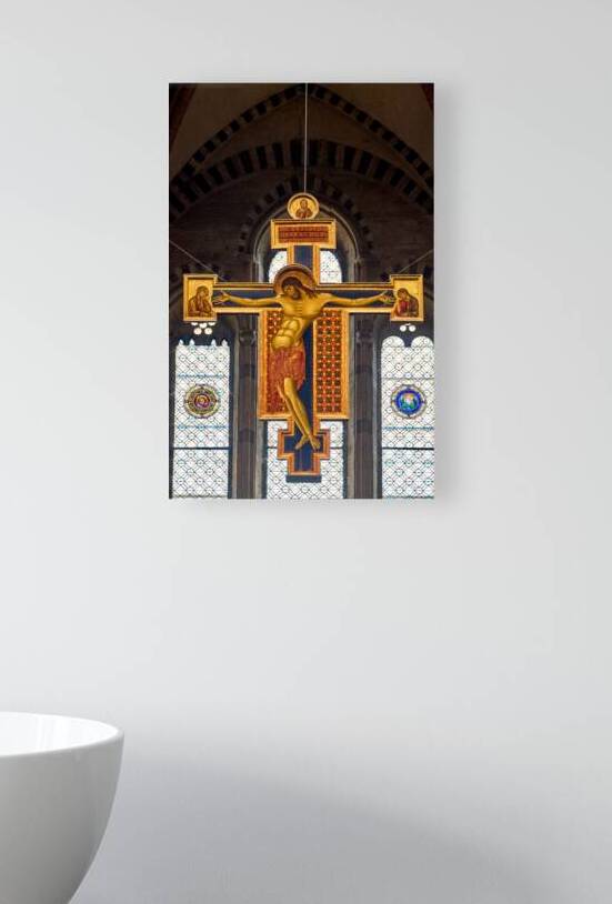 Cimabue painted crucifix in Basilica of San Domenico Arezzo by Marco Brivio