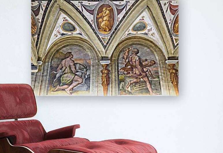 Frescoes by vasari in the diocesan museum of cortona italy by Marco Brivio