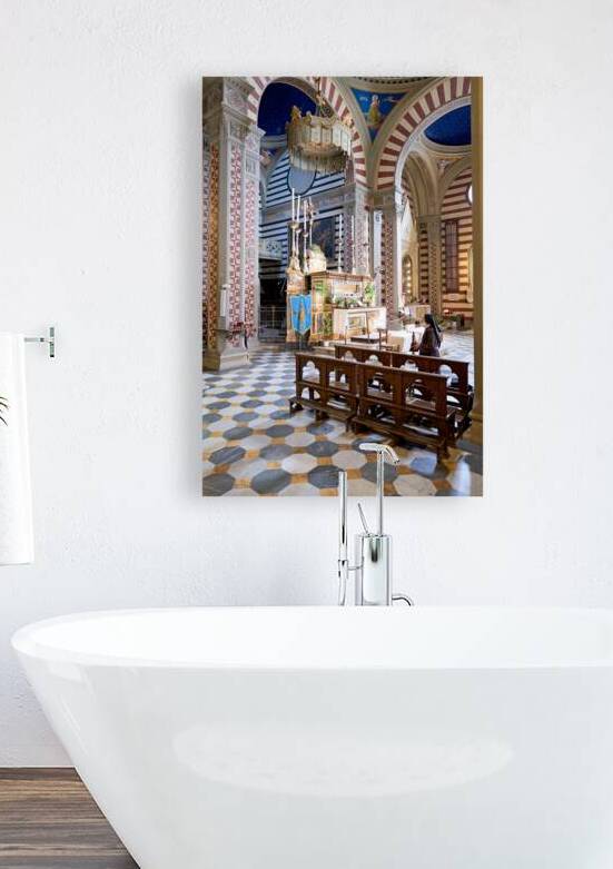 Inside the basilica santa margherita in cortona italy by Marco Brivio