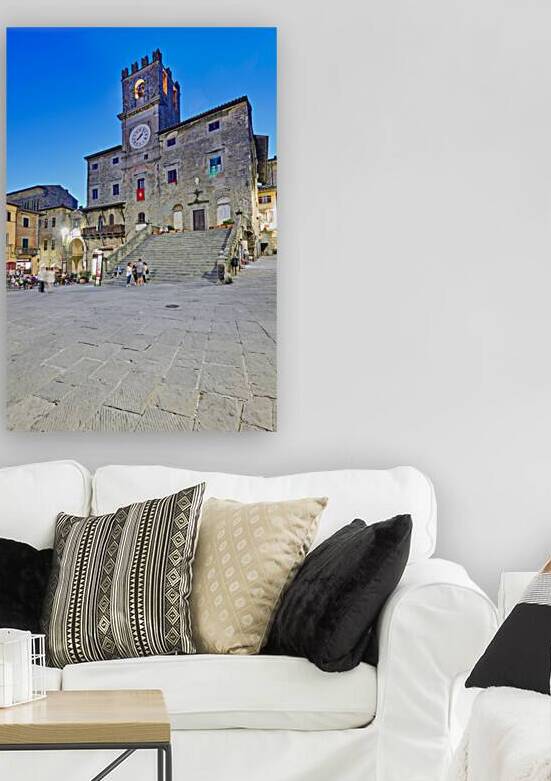 Exploring Palazzo del Popolo in Cortona Italy during sunset by Marco Brivio