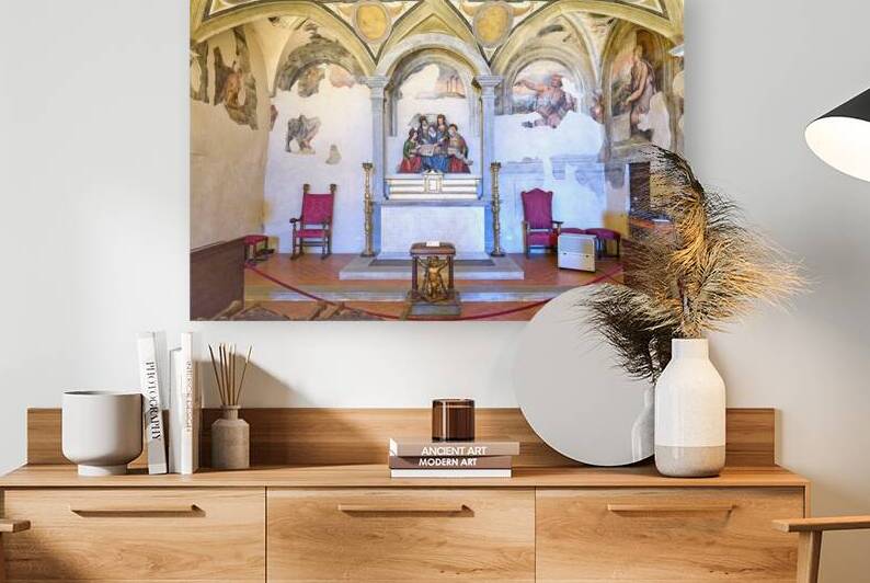 Frescoes by vasari in diocesan museum of cortona italy by Marco Brivio