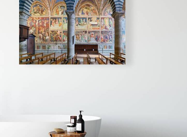 Interior view of Collegiata di Santa Maria Assunta church by Marco Brivio