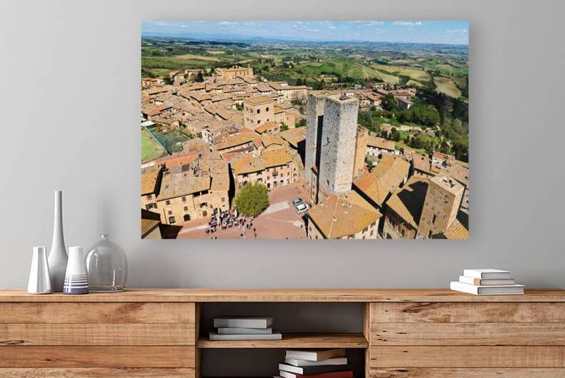 Explore old town of San Gimignano in Tuscany from above by Marco Brivio